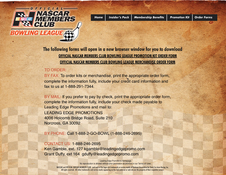 Nascar Memebers Club