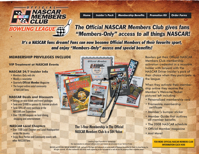 Nascar Memebers Club